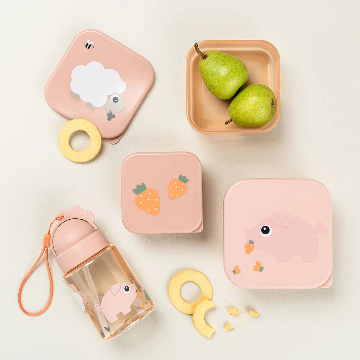 Snack box set 3pcs Tiny farm